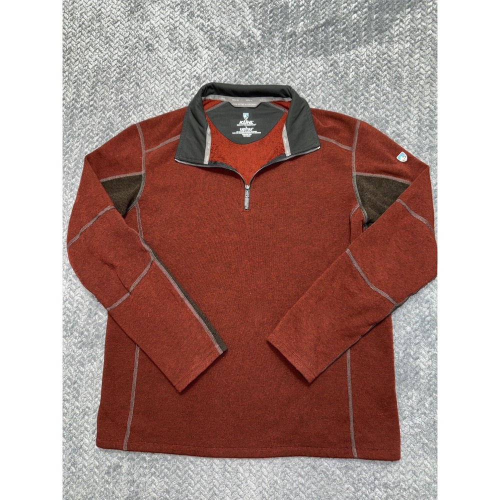 Kuhl Men's Kashmira Sweater Red Fleece Pullover Thermal Outdoor Jacket Size L